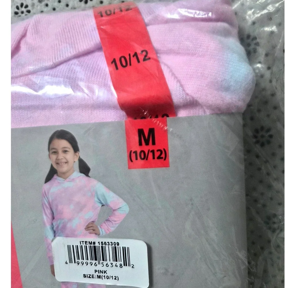 32 Degrees Heat‎ Youth Girl Hoodie and Jogger 2Piece Set PinkTie Dye SizeM 10/12